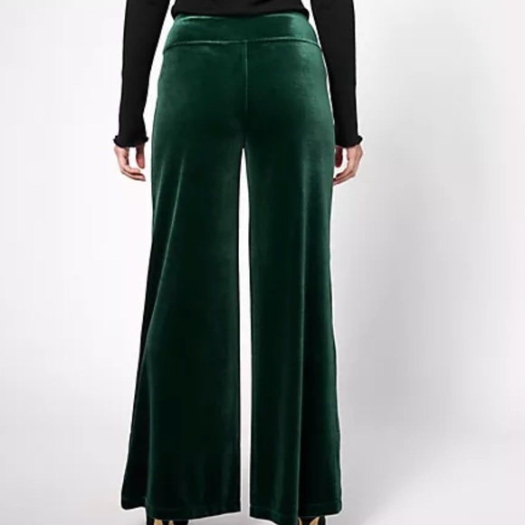 3X 1.State green velour pull on elastic waist lounge jogger pants with pockets - Picture 2 of 14
